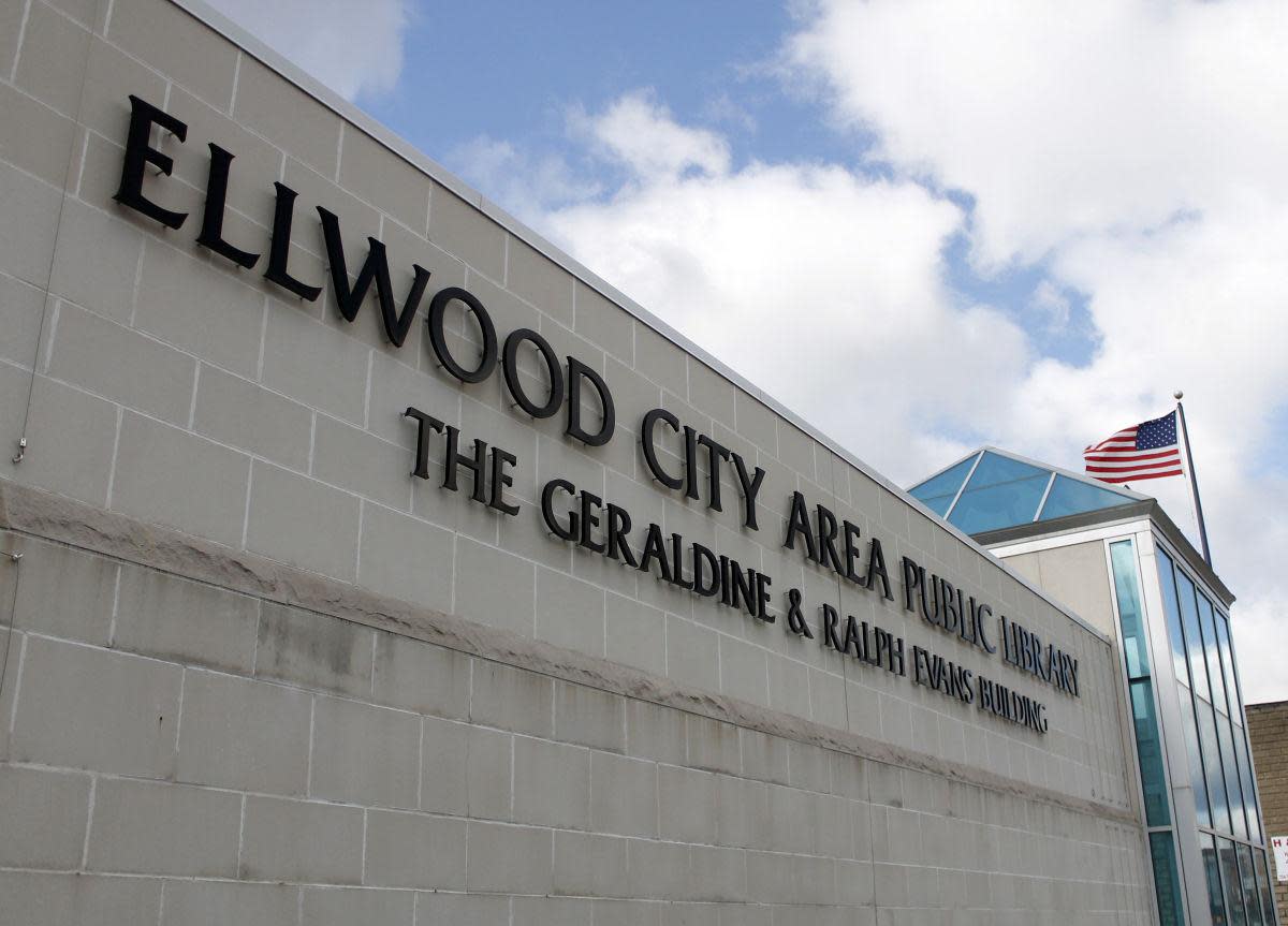 The Ellwood City Area Public Library along Lawrence Avenue in the borough.