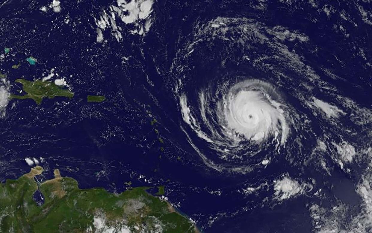 This image obatined from the NASA's GOES Project shows Hurricane Irma on September 4, 2017 - AFP