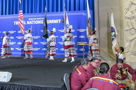 Native American Women Warriors at the 2022 White House Tribal Nations Summit. (Photo/Levi Rickert)