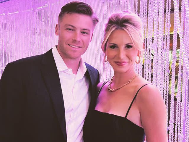 <p>Laura Rutledge Instagram</p> Laura Rutledge and her husband, Josh Rutledge, pose for a picture at an event