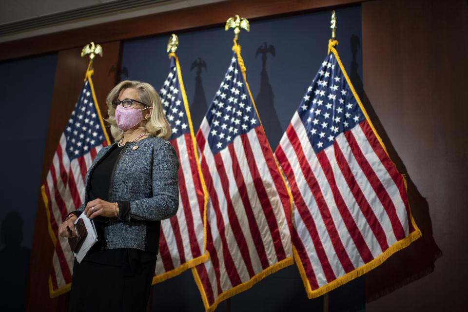 House Republicans ousted Rep. Liz Cheney from her position as conference chair in a vote Wednesday morning. (Photo: Caroline Brehman via Getty Images)