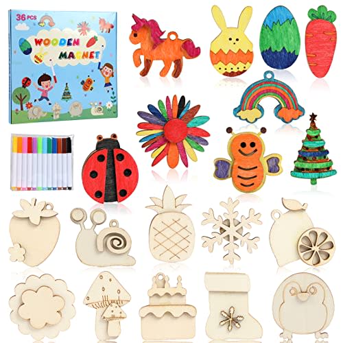 Arts and Crafts Kit for Kids Ages 4-8 - Create 21 Animal and