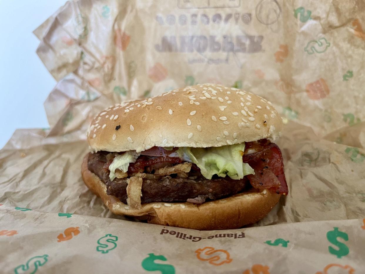 Candied Bacon Whopper from burger king