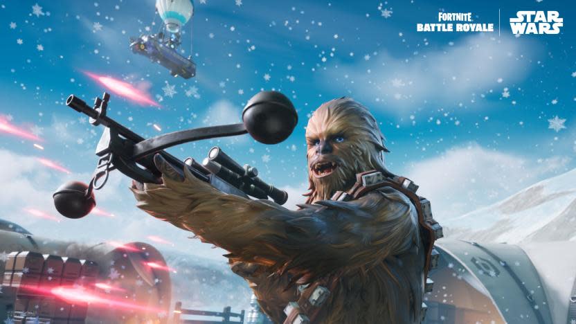 Chewbacca y más personajes de Star Wars llegarán a Fortnite: Battle Royale