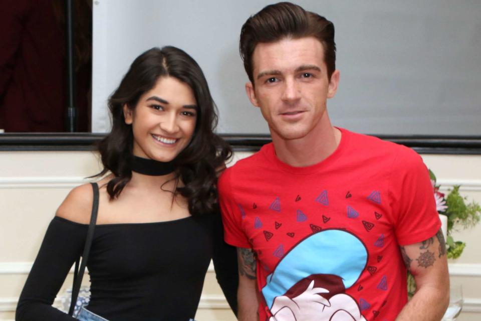 <p>Tasia Wells/WireImage</p> Janet Von Schmeling and Drake Bell attend the EcoLuxe Lounge