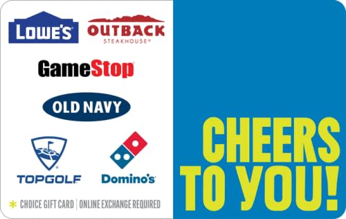 Get a $7.50 Amazon credit with a $50 Gift Card to GameStop, Lowe's, Outback, Dominos, Old Navy, or Top Golf