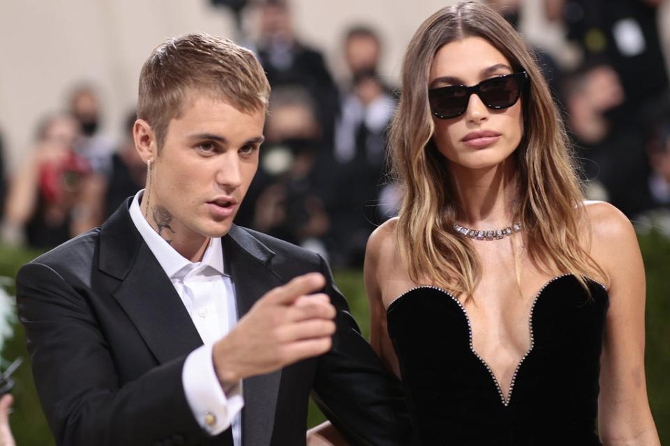 The 2021 Met Gala: Justin Bieber and his wife Hailey  (Getty Images for The Met Museum/)