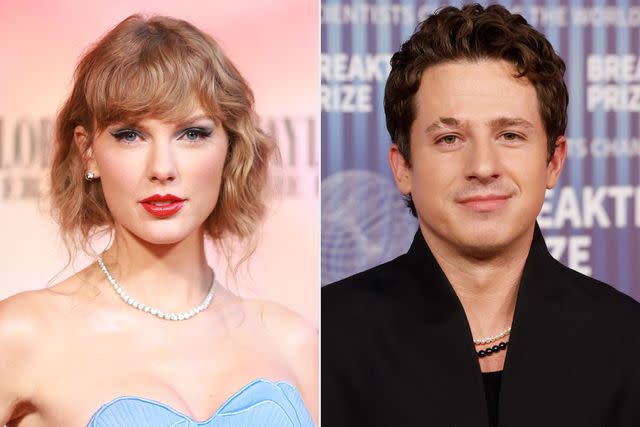 <p>Matt Winkelmeyer/Getty; Taylor Hill/Getty</p> Taylor Swift; Charlie Puth