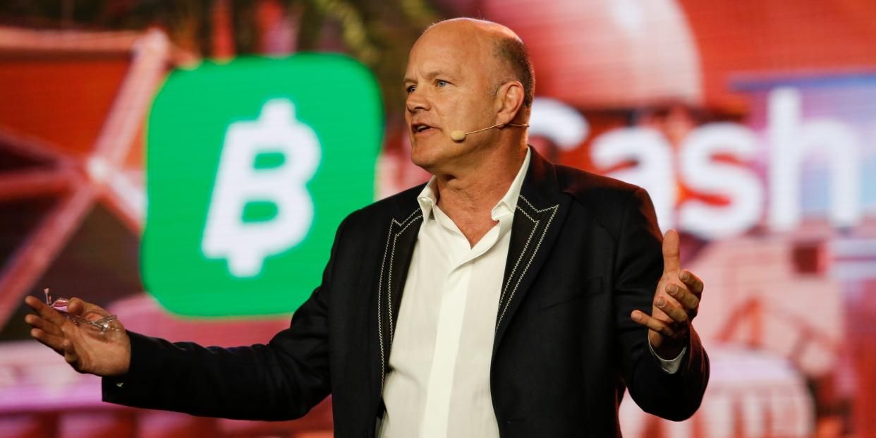 Mike Novogratz, CEO of Galaxy Investment Partners, speaks during the Bitcoin 2022 Conference at Miami Beach Convention Center on April 8, 2022 in Miami, Florida.