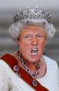 Someone's photoshopping Trump onto the Queen