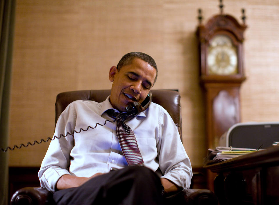 On election night 2010, after Republicans made massive gains, President Barack Obama makes a phone call to Congressman John Boehner, the presumptive incoming speaker of the House.