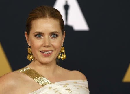 Actress Amy Adams arrives at the 8th Annual Governors Awards in Los Angeles, California, U.S., November 12, 2016. REUTERS/Mario Anzuoni