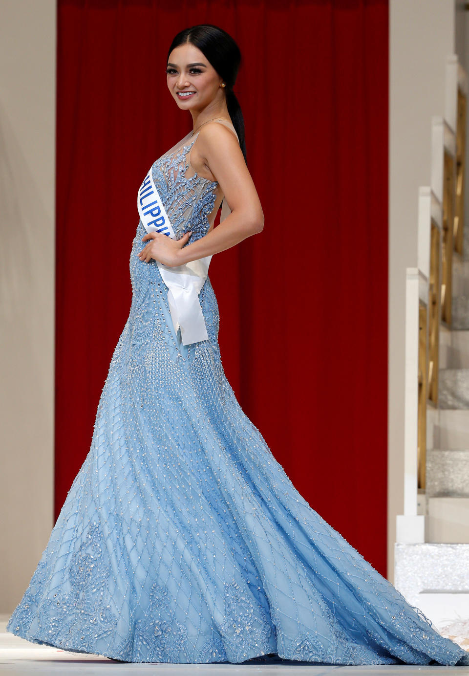 The winner of the Miss International 2016 Kylie Verzosa representing Philippines poses during the 56th Miss International Beauty Pageant in Tokyo