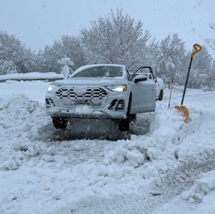 Car stuck in snow (Douglas County Sheriff’s Office)