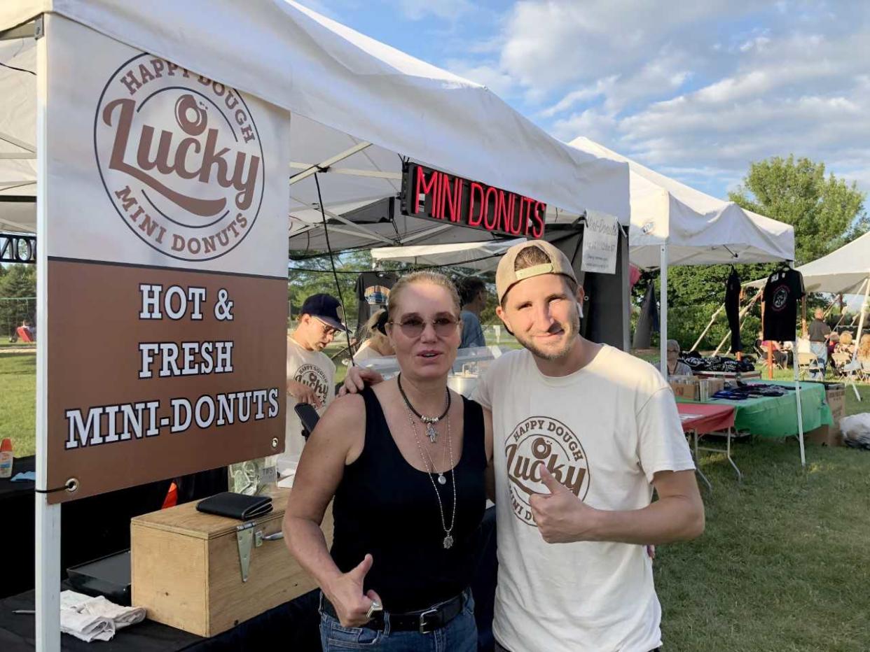 Happy Dough Lucky, operated by Andrew Swofford (right), opened a doughnut shop at the Mequon Public Market in 2019. It closed that location in September and will open a new shop in Bay View on Thursday, Dec. 21, 2023.