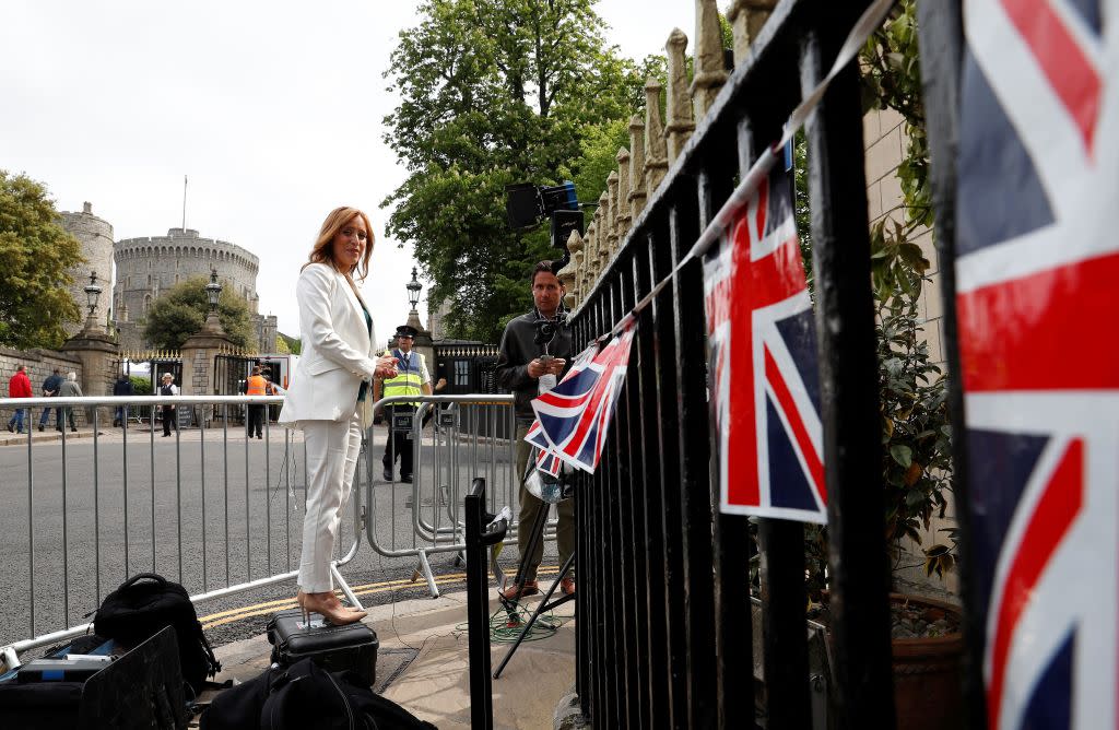 Guests and fans of the royal couple have descended on Windsor ahead of the ceremony (Getty)