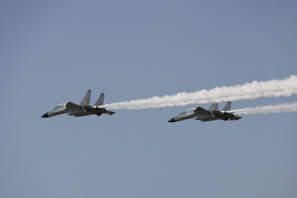 China sent 19 aircraft into Taiwan's official airspace as fears remain such actions could boil over into conflict. Source: Getty