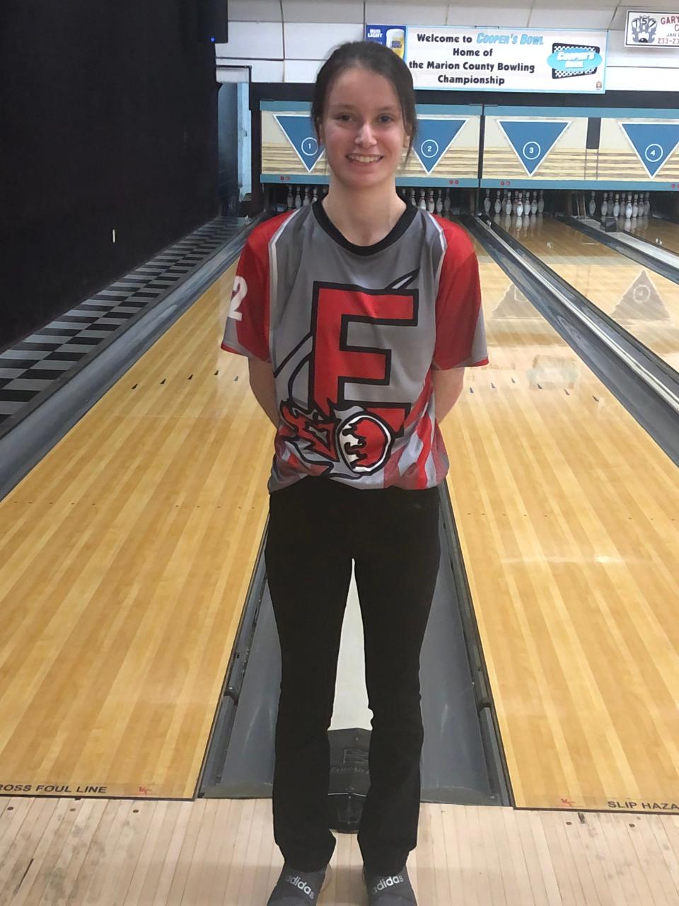 Elgin's Bethany Strong shot a 299 game last season at Cooper's Bowl. She is back as a junior for the Comets.