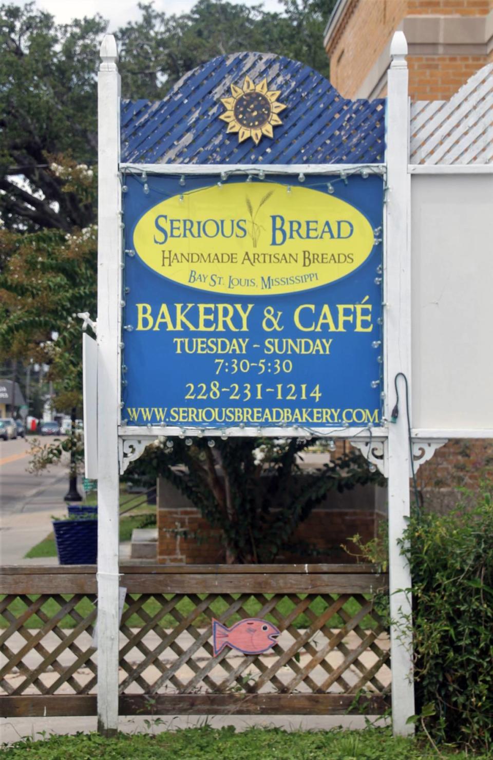 Serious Bread in Old Town Bay St. Louis offers fresh-baked breads and pastries along with lunchtime fare like sandwiches and to-go hummus and pimiento cheese.