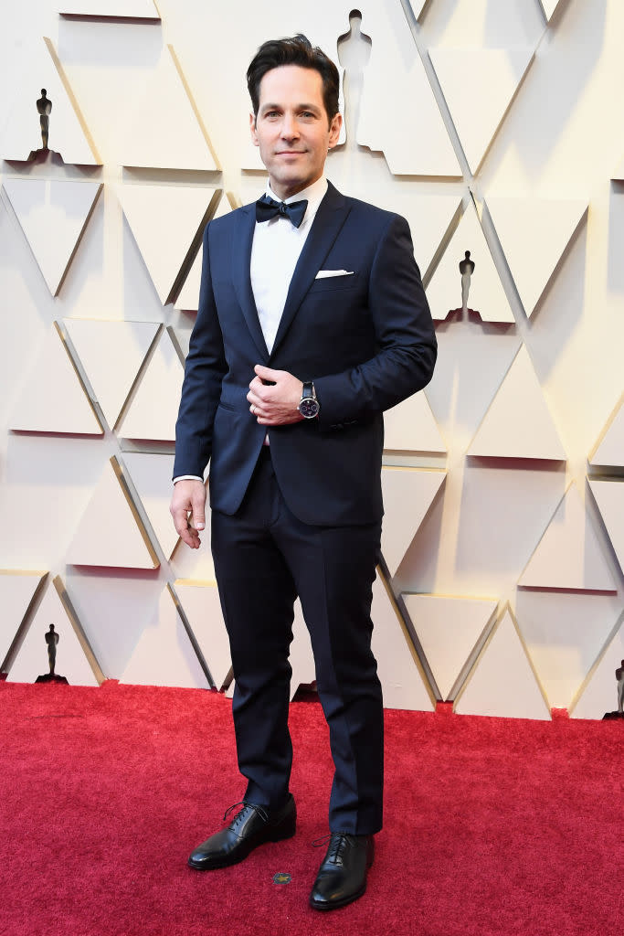 <p>Paul Rudd attends the 91st Academy Awards at the Dolby Theatre in Hollywood, Calif., on Feb. 24, 2019. (Photo: Getty Images) </p>