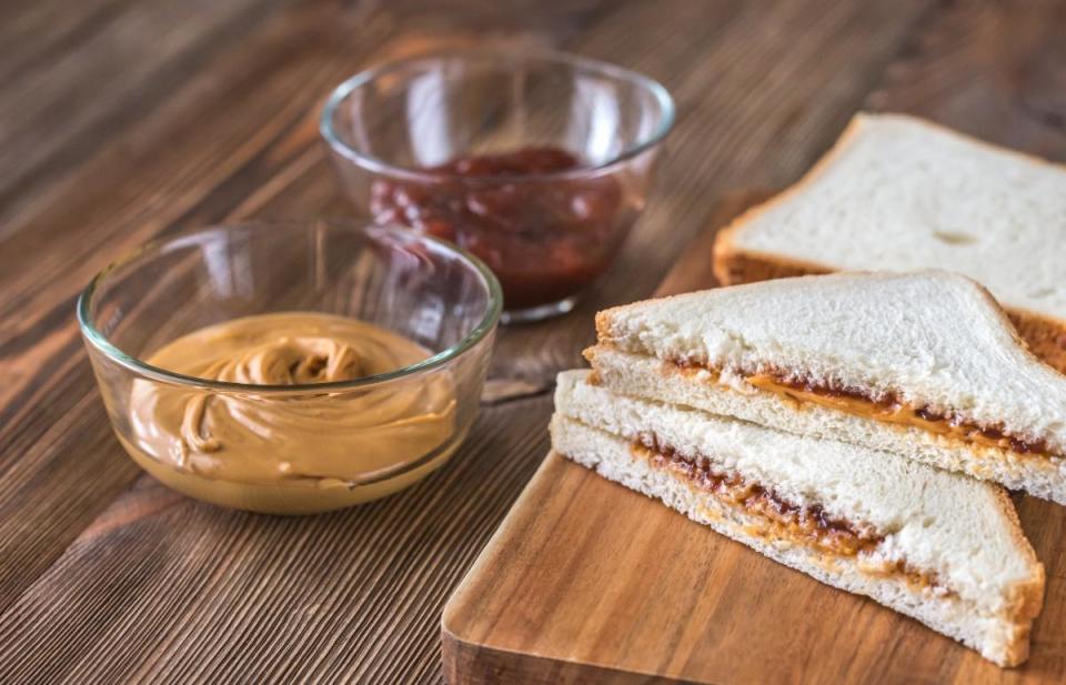 How do you make a peanut butter and jelly sandwich?