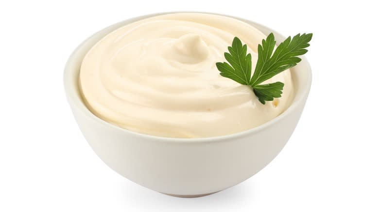 Bowl of mayonnaise