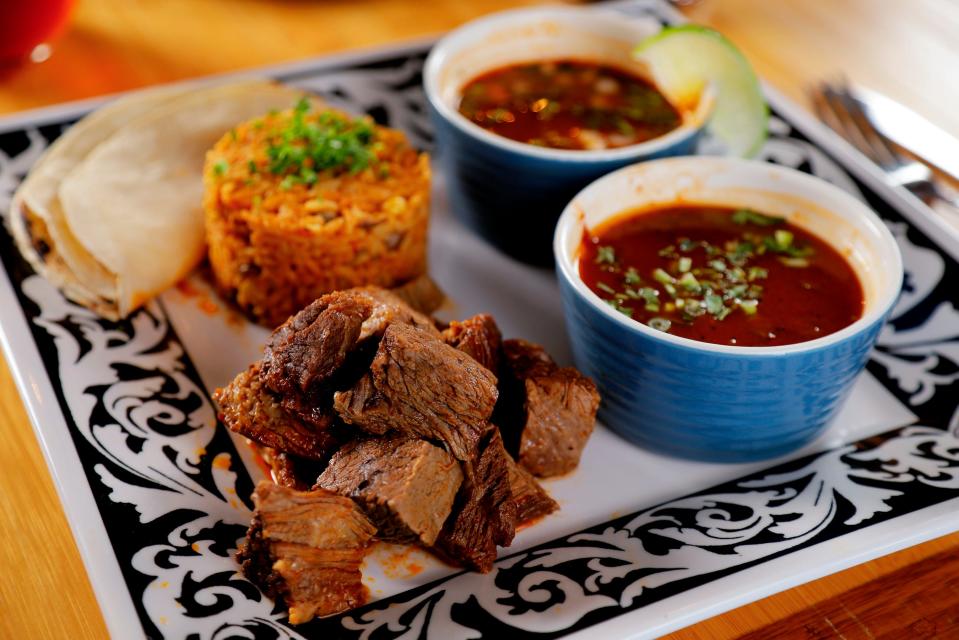 The Heights birria platter at Heights 167 in Point Pleasant Beach as prepared for an episode of "Diners, Drive-Ins and Dives."