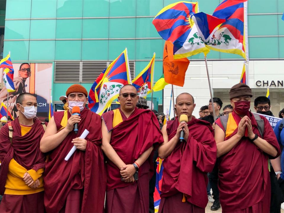 310西藏抗暴65週年大遊行。李佳穎攝