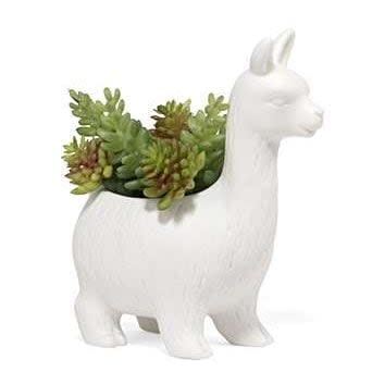  Oliver Bonas Lloyd the Llama Ceramic Planter -  Oliver Bonaser
