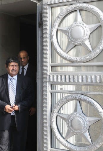 Libya's Foreign Minister Abdelati al-Obeidi leaves Russian Foreign Ministry building after a meeting with his Russian counterpart Sergey Lavrov in Moscow