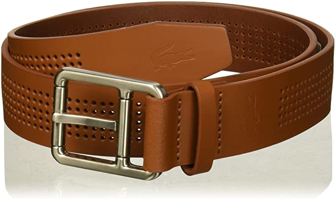 Best Leather Belts Lacoste Men’s Perforated Leather Belt