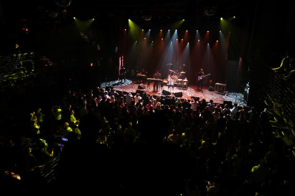 Michael and Tanya Trotter of The War and Treaty perform on Saturday, May 13, 2023, at the Brooklyn Bowl in Nashville, Tennessee. Photo by Abbey Cutrer | Special to The Tennessean