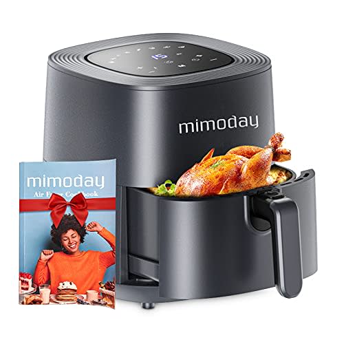 MIMODAY Air Fryer 5.8 Quart (150 Recipes Cookbook), 1500W Oven with 8 Presets, Electric Hot Oil…