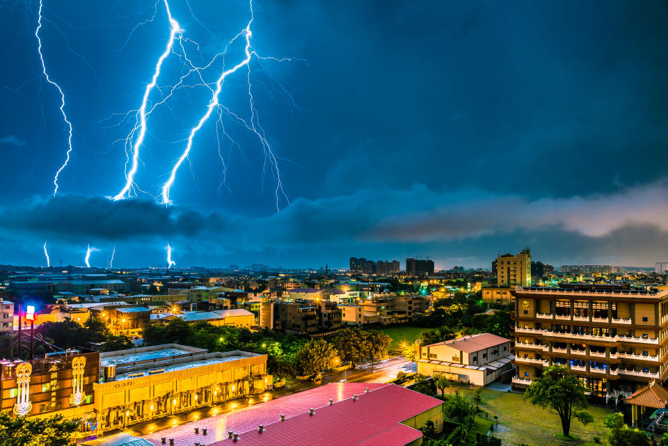 Lightning on East side of Taiwan.