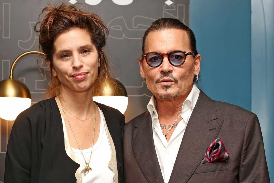 <p>Daniele Venturelli/Getty </p> Maïwenn (Left) and Johnny Depp in Jeddah, Saudi Arabia, on Dec. 1, 2023