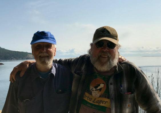 Howard Garrett and Ken Balcomb are two naturalists fighting to preserve the orcas’ habitat (Andrew Buncombe)