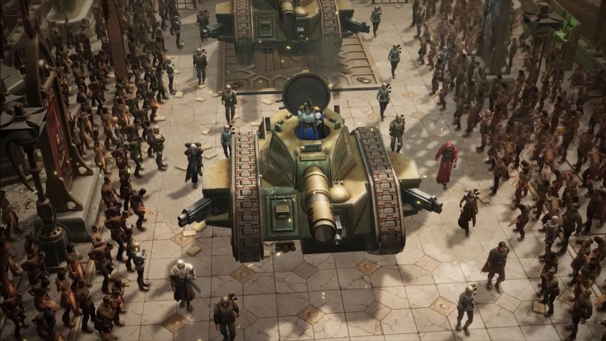  Promotional screenshot of Warhammer 40,000: Rogue Trader. 