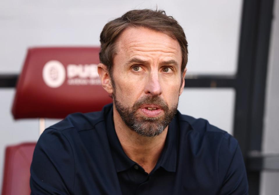 Gareth Southgate on the bench (Trenka Attila/PA) (PA Wire)