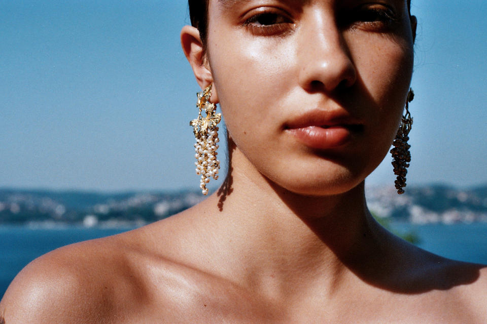 Earrings by Peracas.