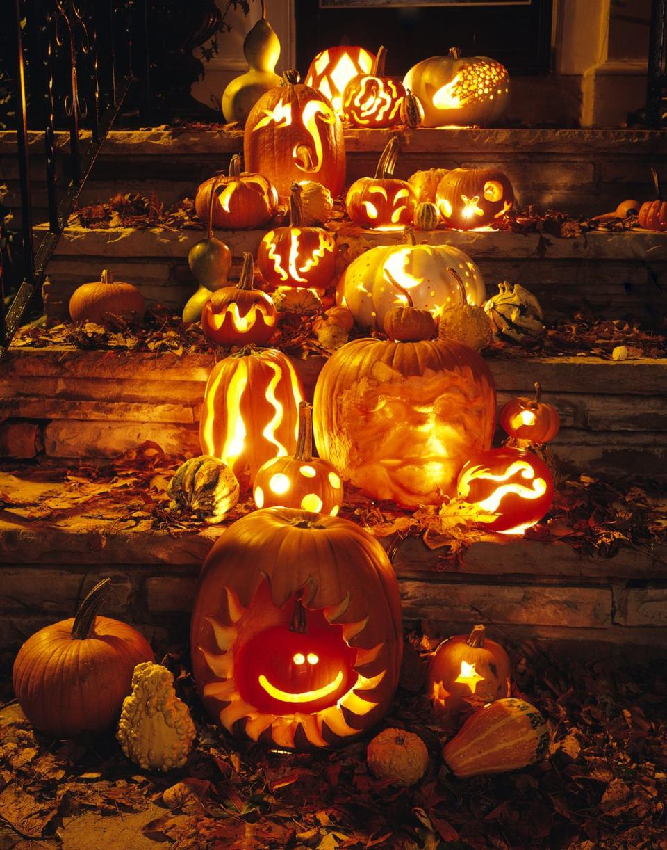 21) Carve and decorate pumpkins.