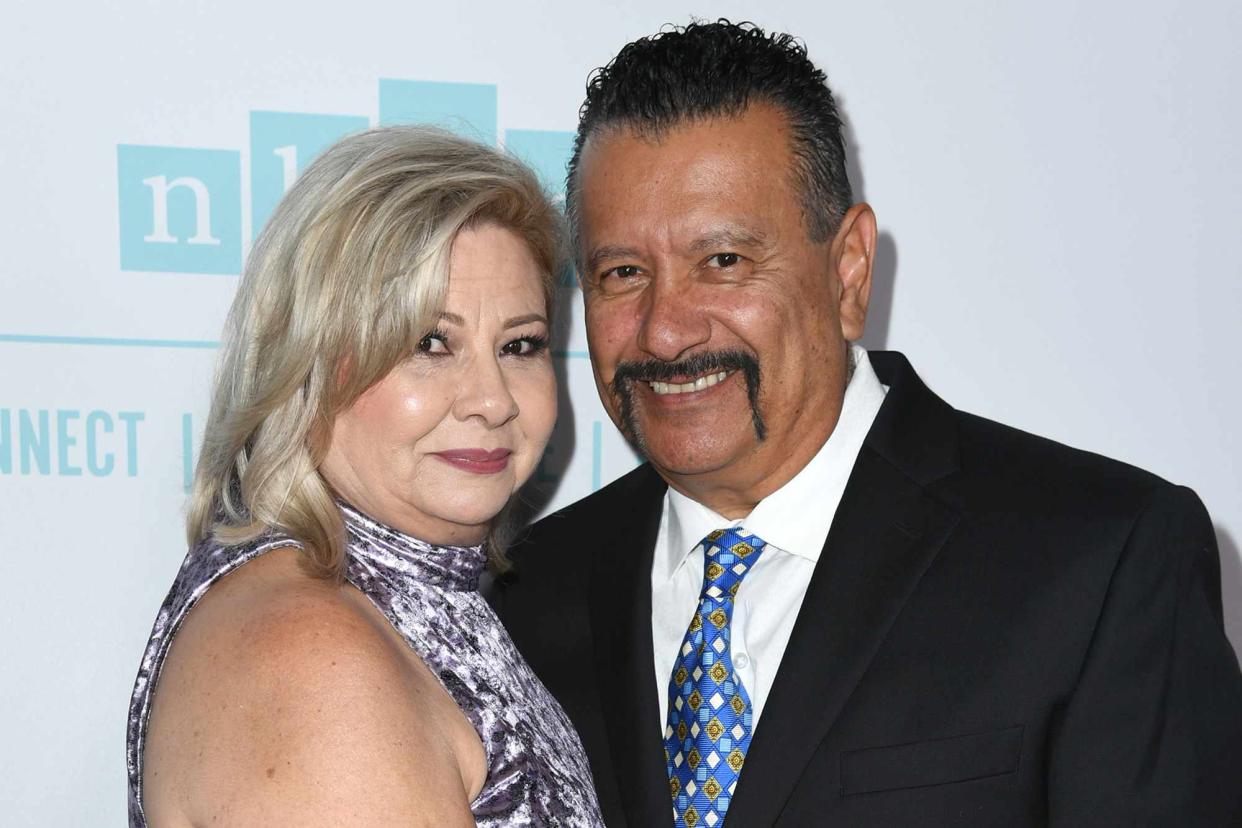 <p>JC Olivera/Getty </p> Judy and Richard Montañez attend the 2023 NHMC Impact Awards Gala