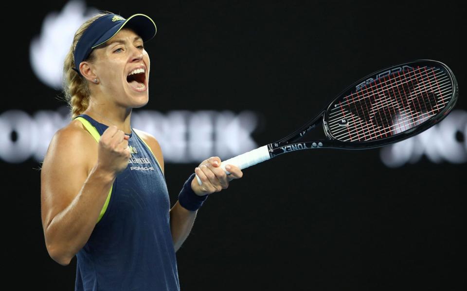 Angelique Kerber celebrates a hugely impressive win over Maria Sharapova - Getty Images AsiaPac