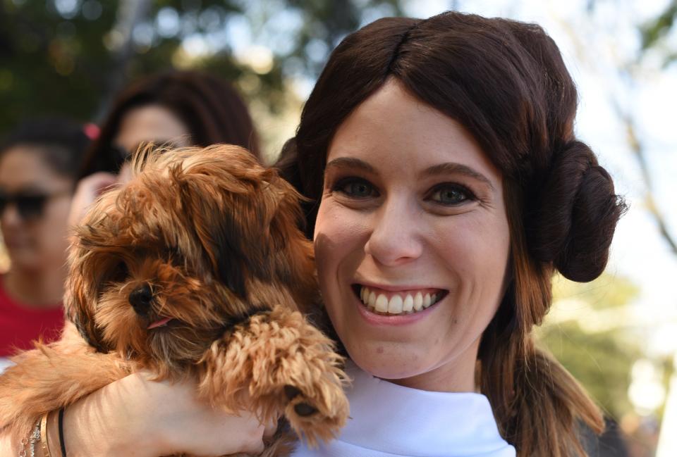 Costumed pooches prance In annual Halloween Dog Parade in New York City