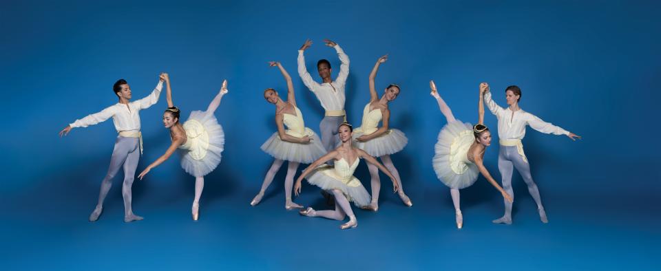 The Sarasota Ballet performs “Divertimento No. 15” as part of a Balanchine Tribute program.