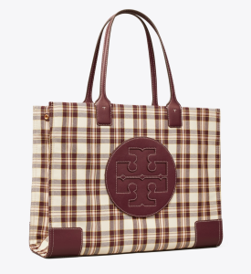 Ella Plaid Tote Bag