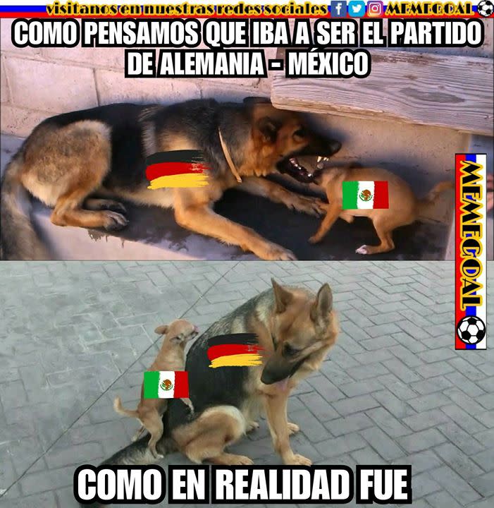 Memes Alemania vs México