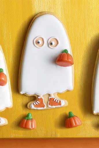 <p>You can customize your sugar cookies with different colors and shoe designs.</p><p><strong><em><a href="https://www.womansday.com/food-recipes/food-drinks/a23301516/trick-or-treater-sugar-cookies/" rel="nofollow noopener" target="_blank" data-ylk="slk:Get the Trick-or-Treater Sugar Cookies recipe.;elm:context_link;itc:0;sec:content-canvas" class="link ">Get the Trick-or-Treater Sugar Cookies recipe. </a></em></strong> </p>