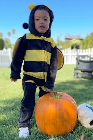 <p>Abby De La Rosa/Instagram</p> Abby De La Rosa shares adorable video of her son Zillion on Halloween