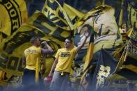 Football Soccer - Borussia Dortmund v FSV Mainz 05 - German Bundesliga - Signal Iduna Park , Dortmund, 27/08/16. Borussia Dortmund fans during the match REUTERS/Thilo Schmuelgen