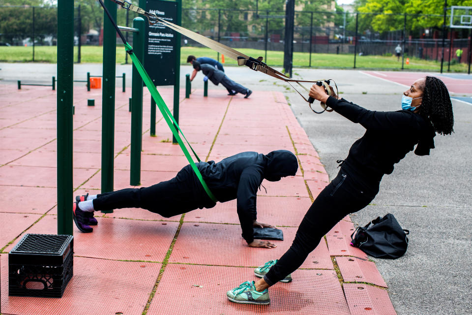 Una mujer corre en Nueva York, febrero de 2020. (Laurel Golio/The New York Times)
